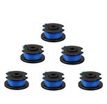 6 Pack String Trimmer Replacement Spool Line 0.065" 18-Volt 24V 40V, Compatible with Ryobi One+ AC14RL3A, Cordless Trimmer Line 11ft