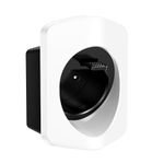 Tera EV Charger Holder Type 2: Heavy Duty Material Electric Car Wall Mount Connector Charging Cable Holder Organizer All Weather Electric Vehicle Charging Station Car Accessories White