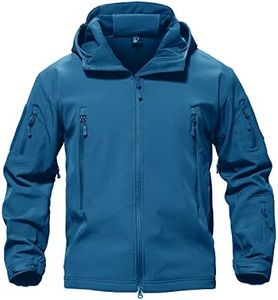 TACVASEN Men's Military Tactical SoftShell Jacket Fleece Lined for Winter