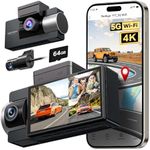 WOLFBOX 4K 3 Channel Dash Cam Built