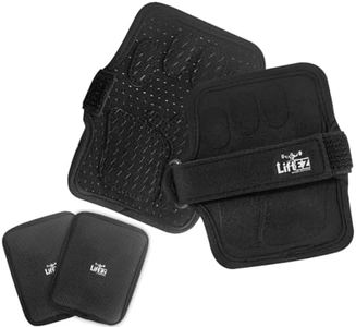 LiftEZ Weightlifting Grip Pads for Men & Women – The Ultimate Alternative to Gym Gloves - Lifting Hand Grips for Powerlifting, Bodybuilding, Calisthenics, CrossFit & Home Workout - with FREE Grip Pads