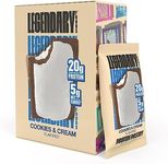 Legendary Foods New Cake Style Tasty Pastry | Low Carb, High Protein, Keto Friendly, No Sugar Added, Protein Snacks, On-The-Go Breakfast, Keto Food, Keto Snacks - Caddie-Retail 10pk Cookies & Cream Pastry