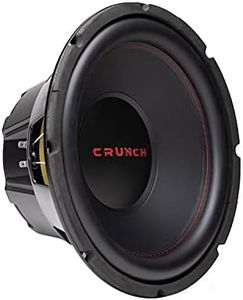 Crunch CRW12D4 CRW 12 Inch Subwoofer 800 Watt MAX 400 Watt RMS Car Audio Speaker with 4 Ohm DVC Dual Voice Coil