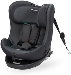 Bebeconfort EvolveFix i-Size, Siege Auto 360, 0-12 Ans, 40-150cm, Siège Auto ISOFIX, 9 Positions d'Appui-tête, 4 Positions d'Inclinaison, Protection Contre les Chocs Latéraux, Top Tether, Tinted Black