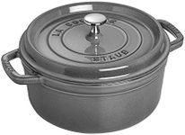 Staub 4 Quart Round Cocotte, Graphi