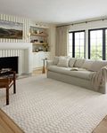 Loloi II Kamala Collection KAM-05 Ivory/Grey, Transitional 2'-7" x 10'-0" Runner Rug