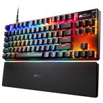 SteelSeries Apex Pro TKL Gen 3 OmniPoint 3.0 HyperMagnetic Switches — Adjustable Actuation — Rapid Trigger — Game-Ready Presets — Protection Mode — Rapid Tap/SOCD — OLED — RGB — PBT Keycaps — USB-C