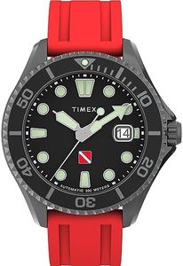 Timex Reloj Analógico para Hombres de Automático con Correa en Caucho sintético TW2W21000ZV