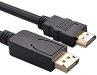 Multibao DisplayPort DP Display Port to HDMI Male Plug Display/Monitor/TV Cable Lead (2M)