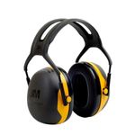 3M Peltor X-Series Over-the-Head Earmuffs, NRR 24 dB, One Size Fits Most, Black/Yellow X2A (Pack of 1)