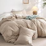 Bedsure Cotton Comforter Set Queen 