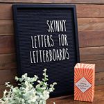 Skinny Letterboard Letters Set, Rae Dunn Inspired Font Letters for Letter Board, Changeable Felt Board Letters, Farmhouse Message Board Letters Rae Dunn Inspired White Letters (no Board Included)