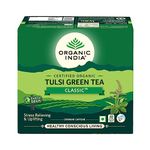 ORGANIC INDIA Tulsi Green Classic Tea 50 Tea Bags - Green