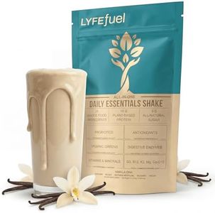 LyfeFuel Nutrition Shake & Meal Replacement – 18g Plant Based Protein Powder, 50+ Organic Superfoods, 27 Vitamins & Minerals, Low Carb, Low Sugar, Vegan, Dairy & Gluten Free | 24 Servings (Vanilla Chai)