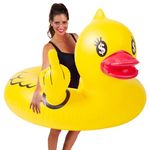 Float Joy Duck Pool Floats for Adults Ring Pool Floaties Inflatable Duck River Tubes Blow Up Pool Rafts for Lake Beach Pool Party Pool Toys