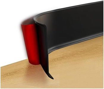 Art3d Flexible Wall Baseboard Molding Trim, Peel and Stick Vinyl Wall Base Trim - 609 x 10 CM, Black