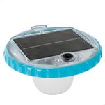 Intex 28690E Solar Powered LED Floating Light with Auto On and Auto Off, Color Changing and Static White Mode Swimming Pool Party Lights