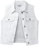 luvamia Denim Vest Women White Butt