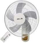 IBELL VIVA High Speed Wall Fan with Remote, 5 Leaf, 406mm, Low Noise Motor, White