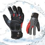 Vgo... Thermal Waterproof Gloves Work Women -20℃ Touchscreen with 3M Thinsulate Lining, Winter Warm Safety Gloves in Cold Weather Utility for Warehouse Freezer