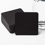 2.75" x 2.75" Square Black Blank Ca