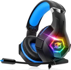 Stereo Gaming Headset with RGB Lighting and Microphone