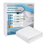 Ergo Classic King Size Zippered Mattress Protector (Fits 13-16 Inch Mattress), Mattress Cover, Six-Sided Protection, Dustmite Proof, Bed Bug Proof, Mattress Encasement King Size