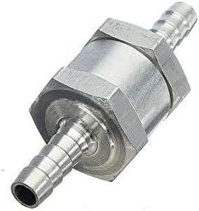 One Way Non Return Check Valve Fuel Check Valve Petrol Check Valve Check Valve Car Check Valve Check Valve (8mm 5/16" Aluminum Alloy)
