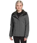 THE NORTH FACE Women's ThermoBall™ Eco Triclimate® Jacket, TNF Dark Grey Heather/New Taupe Green Vapor Ikat Print, X-Large