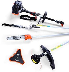FUXTEC MT152 Petrol Garden Multi Tool | 52cc 3HP Petrol Multitool 4-in-1 with Strimmer, Brush Cutter, Hedge Trimmer & Pole Saw, Easy Start