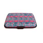 UK Phoenix Women Credit Card Holders Paisley Designs Card & ID Cases RFID Theft Protectors Anti Scan Aluminium for Credit Card Debit Card Driving Licence Business Cards Strong Wallet (Flamingo)