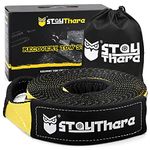 Stay There 3'' x 30ft Tow Recovery Strap, Lab Tested 30000lb Break Strength with Reinforced Loops Built for Off-Roading, mud, Snow and Other Emergency Towing…