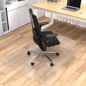 BesWin Office Chair Mat for Hardwood Floor - 36"x48" Clear PVC Desk Chair Mat - Heavy Duty Floor Protector for Home or Office - Easy Clean and Flat Without Curling