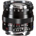 ZEISS Ikon Planar T* ZM 2/50 Standard Camera Lens for Leica M-Mount Rangefinder Cameras, Black