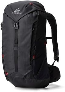 Gregory Zulu 28L Lt Unisex Hiking/Backpacking Pack, Freefloat Hipbelt, Internal Hydration Sleeve For Water Bladder, (Reservoir Not Included), One Size Fits All, Volcanic Black