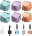 6 Pack Magnetic Cable Management Clips, 2024 New Magnetic Cord Organizer, Desks Phone USB Charging Cable Storage Holder, Office Desk Car Wall (Mix)