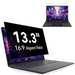 13.3 Inch Laptop Privacy Screen, Anti Glare Blue Light Privacy Filter, Removable Shield 13in Screen Protector 16:9 Aspect Ratio, Compatible with Lenovo/HP Envy/Dell/Acer/Samsung/Asus/Toshiba