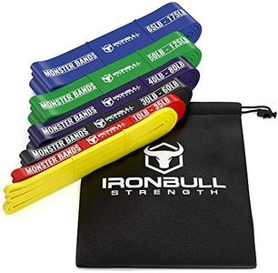 Pull Up Assist Band, Premium Stretch Resistance Bands - Mobility Bands - Powerlifting Bands - Extra Durable and Heavy Duty Pull-Up Bands - Works with Any Pullup Station (Six-Band Set)