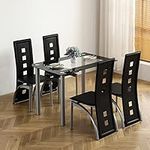 Karl home 5-Piece Dining Table Set 