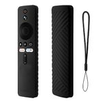 Caldipree Silicone Case Cover Compatible with Xiaomi Mi TV Remote (Netflix/Amazon Model Only) 4X 4A - Black [Remote NOT Included]