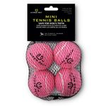 Hyper Pet Mini Tennis Balls for Dogs (Pet Safe Dog Ball Dog Tennis Balls for Exercise & Training) Dog Ball Interactive Dog Toys Work with Hyper Pet K9 Kannon Mini Dog Ball Launcher - 4 Pack Mini Pink