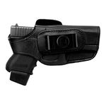 Tagua 4-in-1 Holster with Snap for J Frame Smith and Wesson, 2 1/8-Inch, Black/Brown, Right