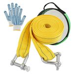 Jaeskeclip Tow Strap,Tow Rope,Tow Straps Heavy Duty with Hooks,Tow Ropes for Trucks, with Safety Latch,Strong Strength,Suitable for Towing Vehicles(A)