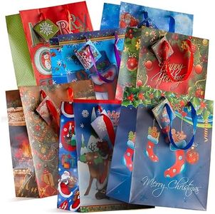 Prextex 12 Assorted 13 Bags Bags Large Size Assorted Bright Prints