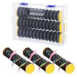 Dreyoo 3 Pack Fishing Line Storage Holders Organizer with 36 Line Slots, Keep Your Fishing Lines Entanglement Free, Fishing Line Spooler Winder, Fishing Line Hook and Leader Keeper with Rigging Spools