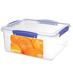 Sistema KLIP IT Food Storage Container | 5 L | Airtight & Stackable Meal Prep Container with Lid | School Lunch Box | BPA-Free | 1 Count, Blue