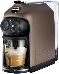 Lavazza, A Modo Mio Deséa Coffee Capsule Machine, Compatible with A Modo Mio Coffee Pods, Touch Interface, Sound Alerts, Automatic Shut-Off, Dishwasher-Safe Components, 1500W, 220-240V, Walnut
