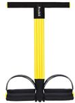 PRO365 Premium Exercise Equipment Tummy Trimmer Thick Protected Rubber Tubes, Full Body Workout, Home Gym Equipment (4 Latex Tubes), Yellow