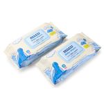 Maate Baby Wipes (Pack of 2, 144 Wipes) | Soothing & Hypoallergenic | Infused With Plant Squalane, Tamanu Oil & Aloe Vera | Moisturizing & Hydrating | Baby Wet Wipes | Paraben & Sulphate Free