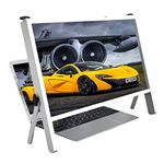 Computer Laptop Screen Magnifier Amplifier, Laptop Accessories Laptop Holder, Desktop Screen Magnifying Glass, Computer Phone Ultra-Clear Projector Screen Magnifying-21 Inch (Color : White)